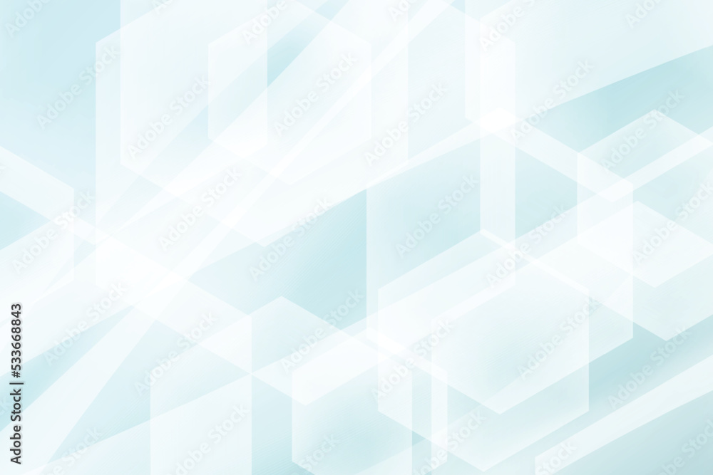 Abstract Modern Blue Background. Technology Banner. Hexagon Geometric. Wallpaper. Vector Illustration