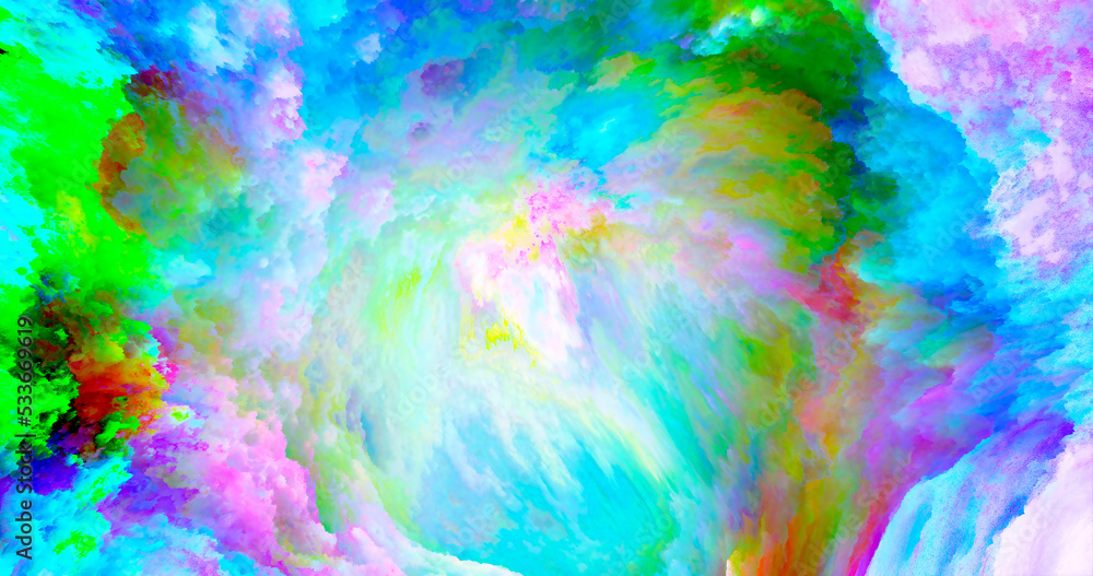 Fototapeta premium 3d rendering. Watercolor texture on a paper sheet. Graphic illustration for your design.