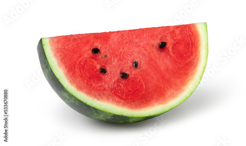 watermelon slices isolated on white background, Watermelon macro studio photo, clipping path