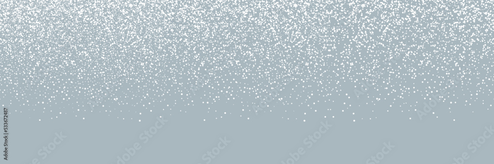 Falling Snow on background. Winter background. Snowflakes. White Snowflakes. Realistic falling Snow with Snowflakes. Christmas or New Year poster, banner, card. Vector illustration