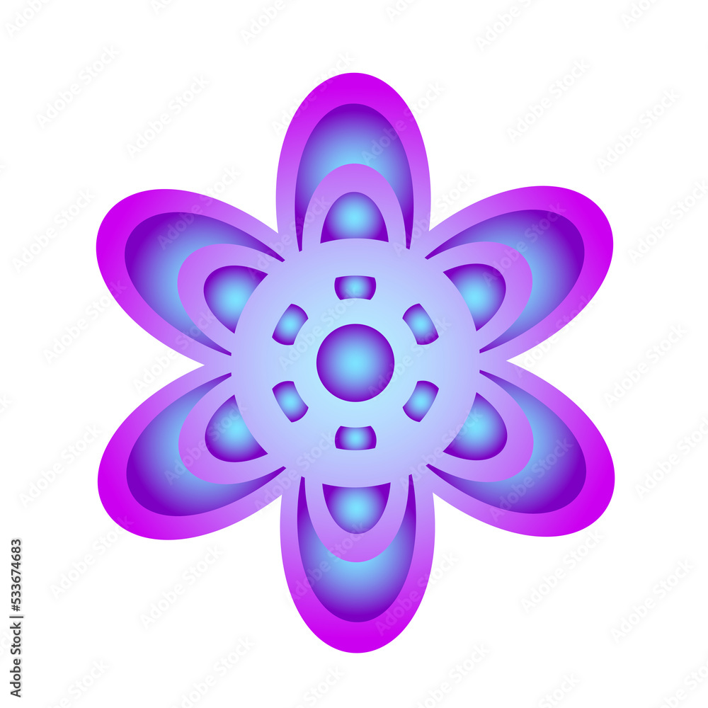 Botanical icon with vibrant colors and gradient. PNG with transparent background. Botanical icon with vibrant colors and gradient. PNG with transparent background.