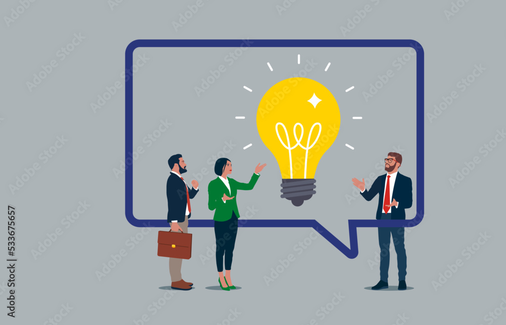 Businessman and team with bright light bulb idea. Bright idea to solve problem, business team brainstorm or thinking about new innovative idea, imagination. Businessman and team with bright light bulb idea. Bright idea to solve problem, business team brainstorm or thinking about new innovative idea, imagination.