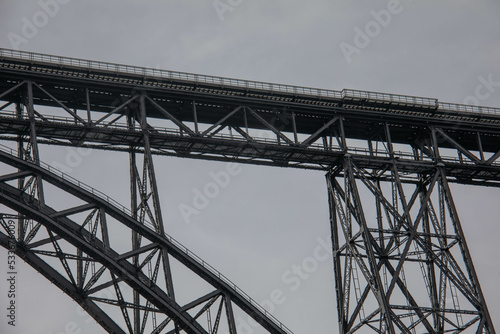 The high steel Müngstener Railroad Bridge