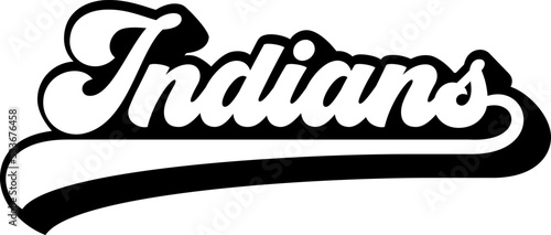 Φωτογραφία Indians lettering for t-shirt personalization