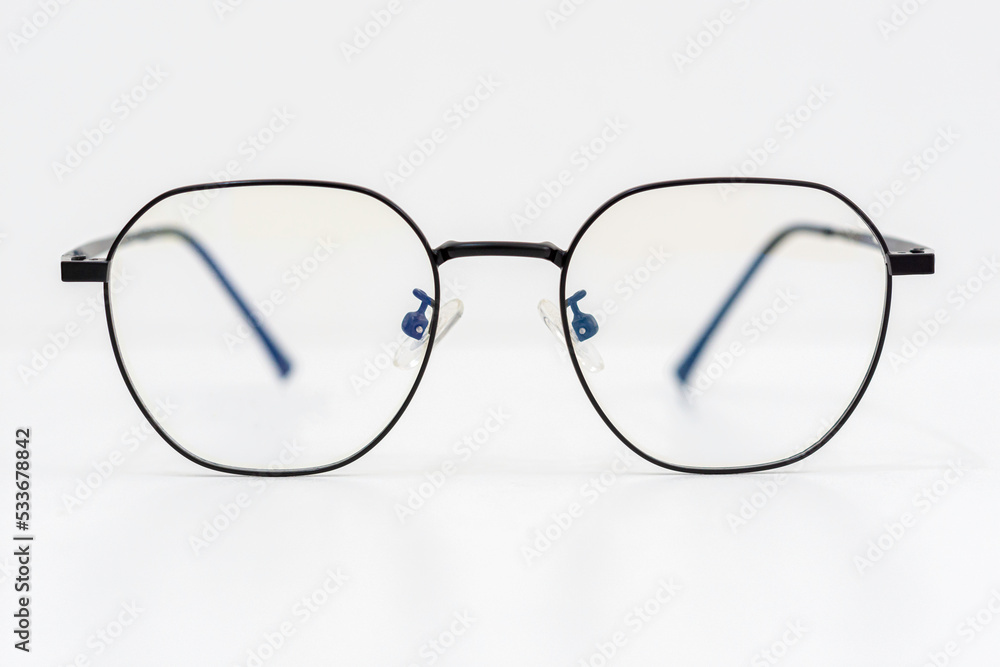 Metal and plastic eyeglass frames, sun protection and eye protection. Metal and plastic eyeglass frames, sun protection and eye protection.
