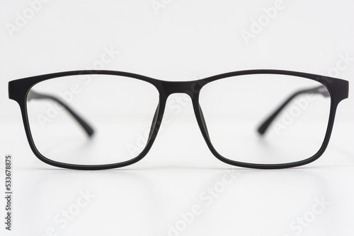 Metal and plastic eyeglass frames, sun protection and eye protection.