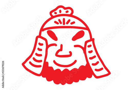 毘沙門天　七福神　イラスト