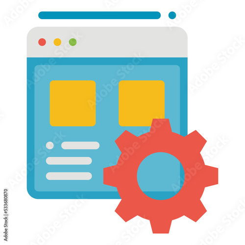 Web flat icon