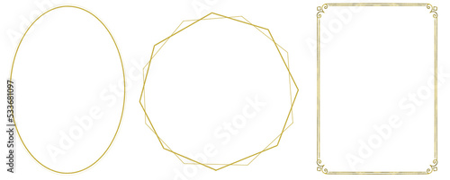 Gold Frames Set