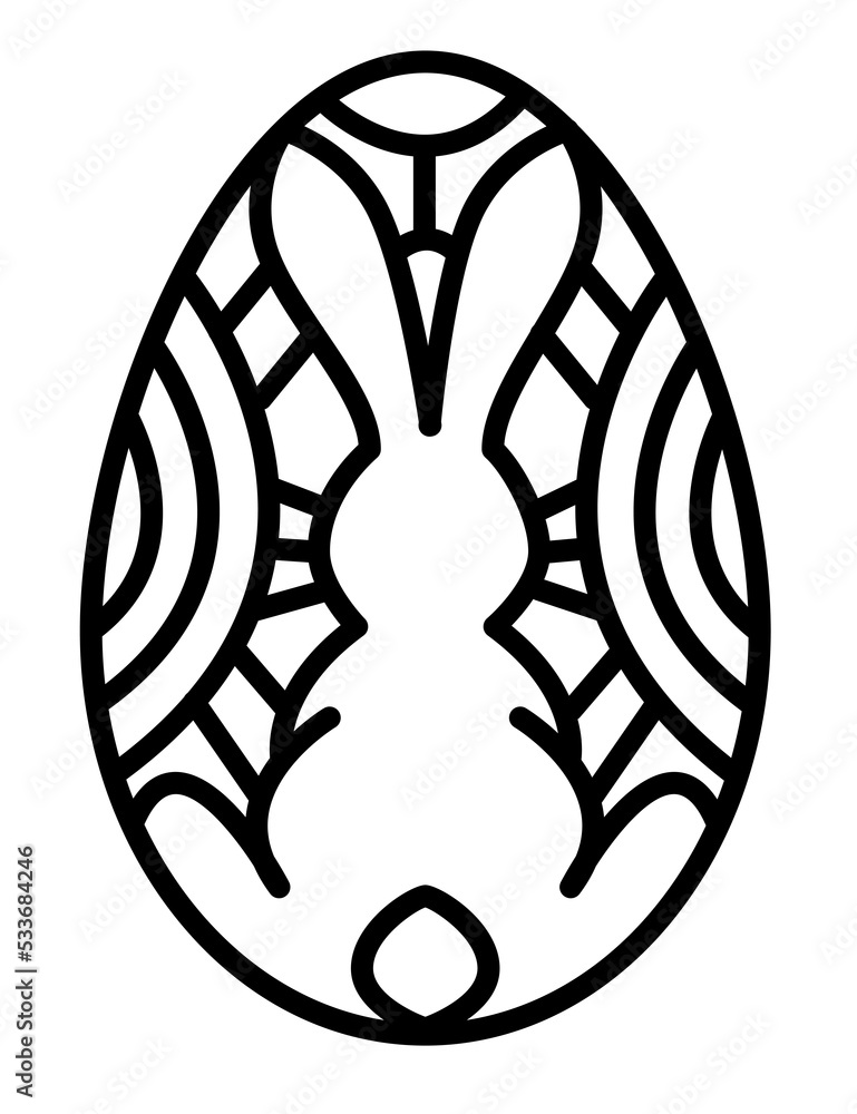 Ornate egg line art illustration. PNG with transparent background. Ornate egg line art illustration. PNG with transparent background.