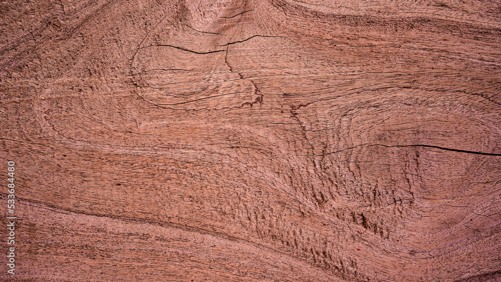 Naklejka premium Dark wood texture with old natural patterns.