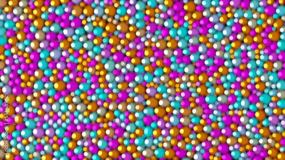 Animation abstract background camera zooming out of color pebbles mosaic with bokeh. 3d modern motion graphic render Animation abstract background camera zooming out of color pebbles mosaic with bokeh. 3d modern motion graphic render