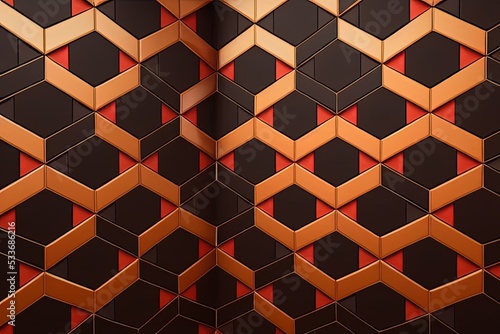 Seamless pattern of squares