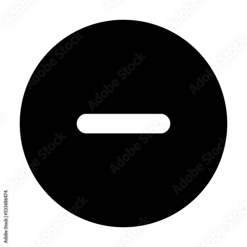 Free Download minus line strip circle icon - GFXLoad