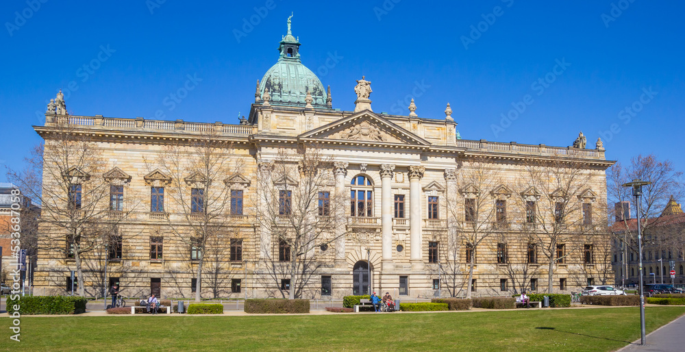Fototapeta premium Historic court house in the center of Leipzig, Germany