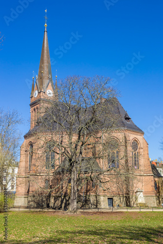 Luther church in the Johannapark in historic city Leipzig, Germany photo