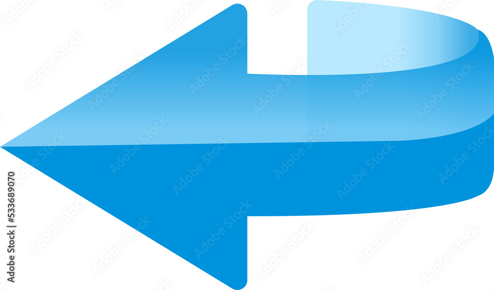 Transparent Arrows forward, backward, curve up, turn left-right vector ...