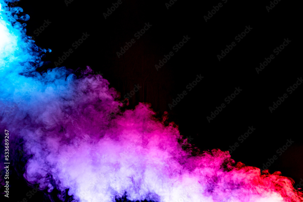 Purple Sea of colorful Smoke Fields Purple Sea of colorful Smoke Fields