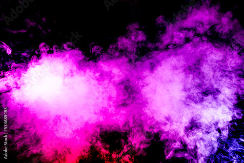 Purple Sea of colorful Smoke Fields