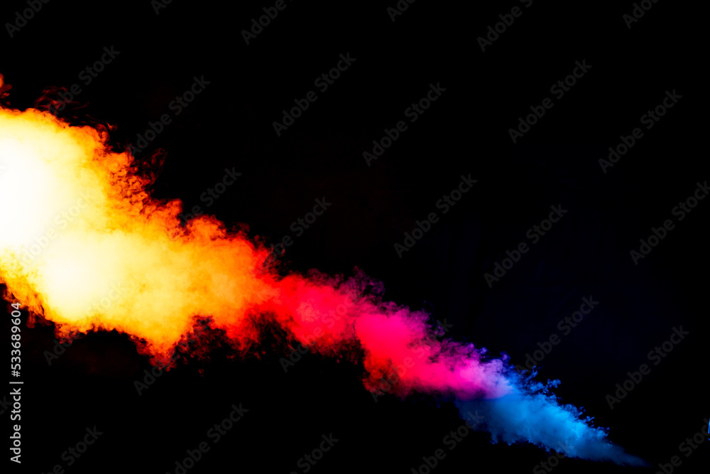 Colorful Smoke Beam