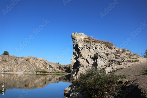 rock and lake
