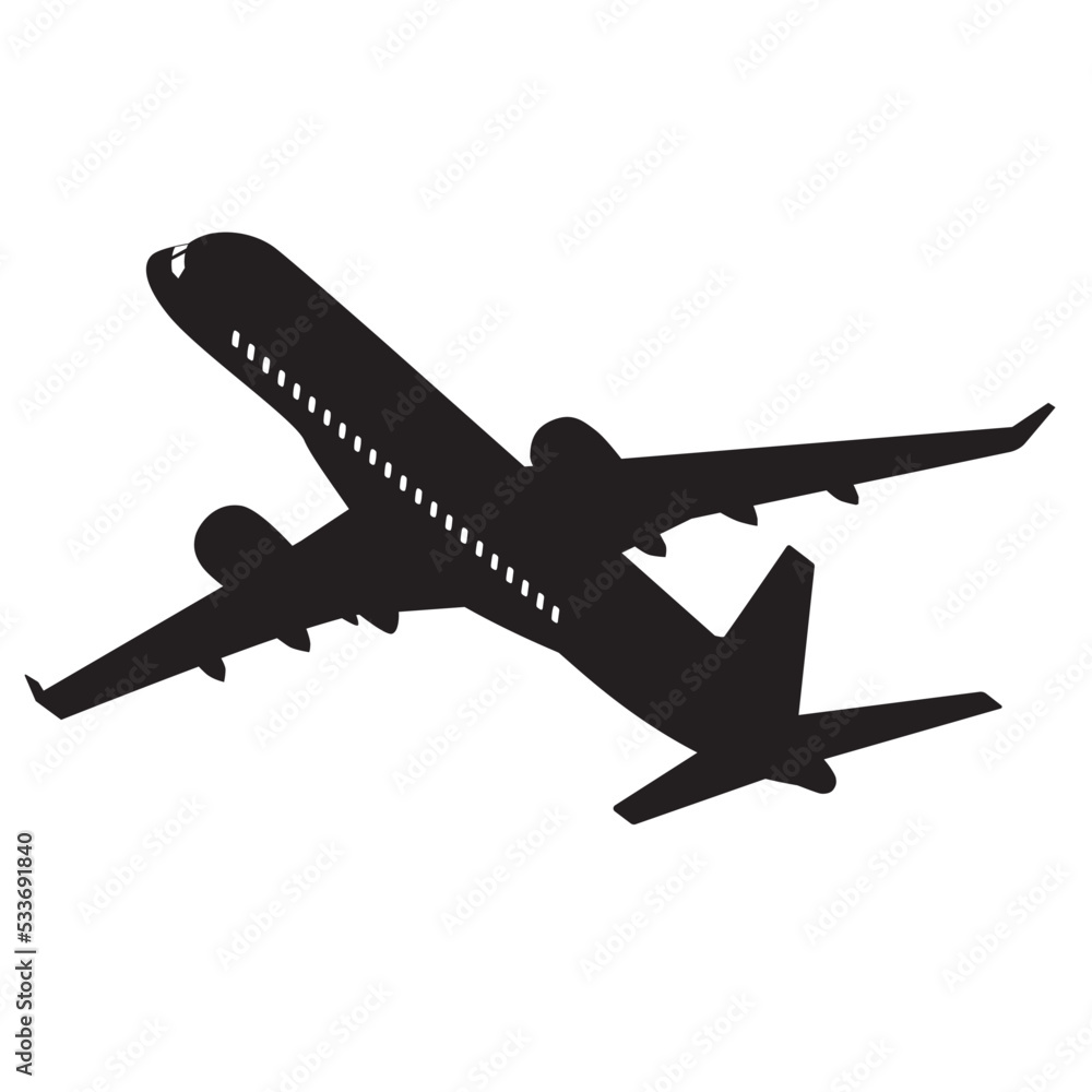 旅客機シルエット 旅客機シルエット