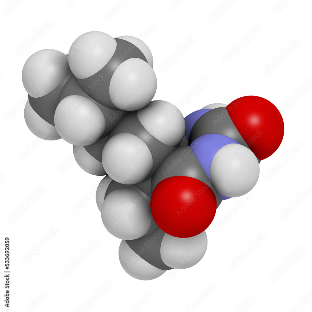 Amobarbital (amylobarbitone) barbiturate sedative, chemical structure. Amobarbital (amylobarbitone) barbiturate sedative, chemical structure.