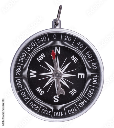 compass isolated on white photo