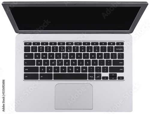 Canvastavla laptop isolated on white background