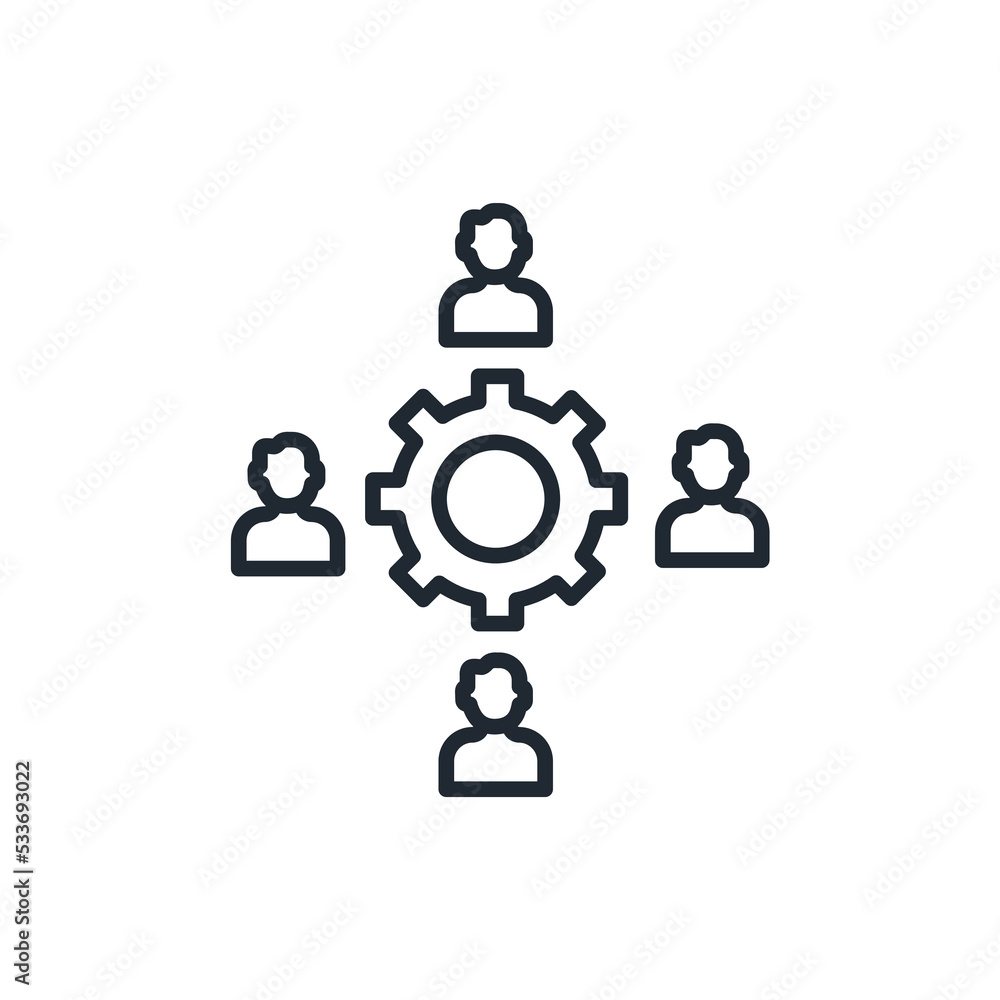 Collaboration icons symbol vector elements for infographic web Collaboration icons symbol vector elements for infographic web