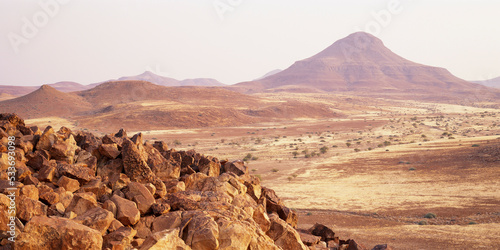 Overview of Arid Landscape, Damaraland, Namibia photo