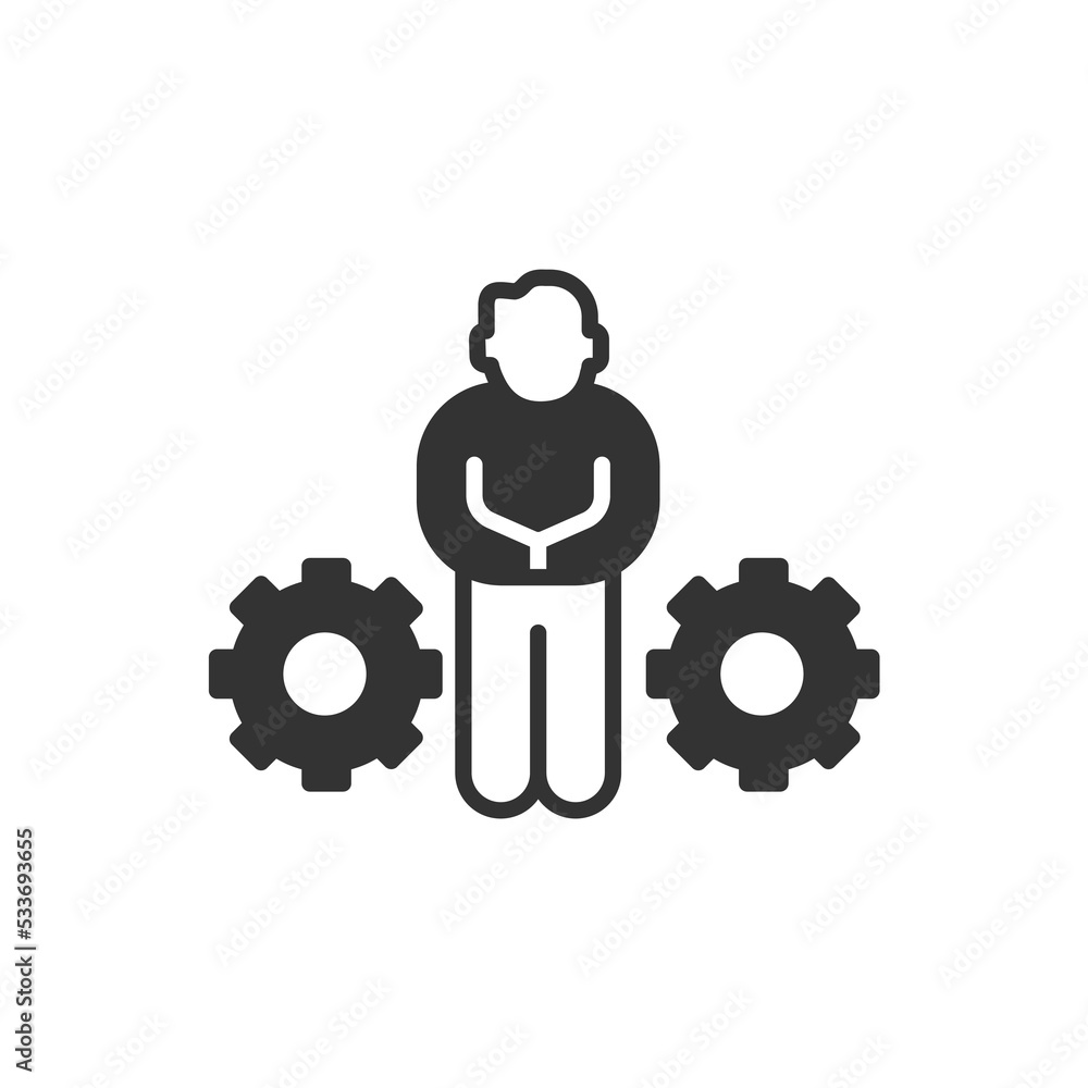 Management icons symbol vector elements for infographic web Management icons symbol vector elements for infographic web
