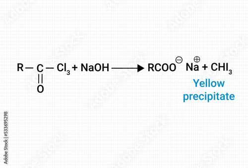 Chemical reaction of Yellow precipitate