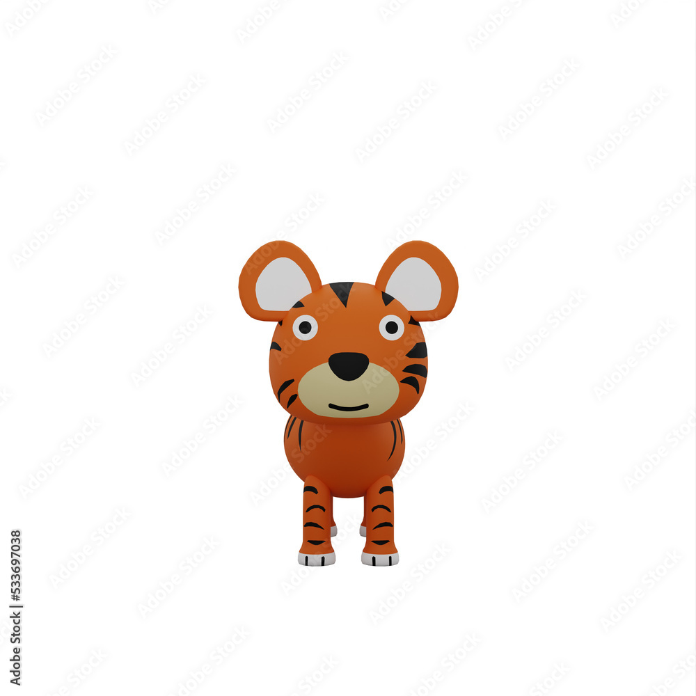 Fototapeta premium Cartoon Tiger
