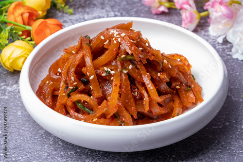 Pickled Vegetables, one of the types of Korean food