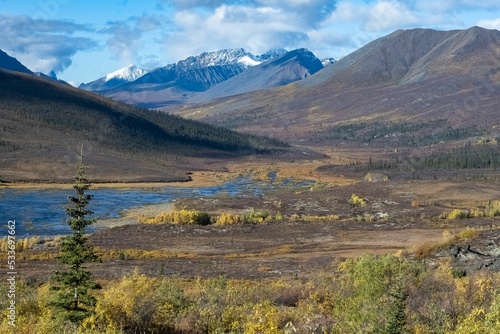 Yukon in Canada, wild landscape 