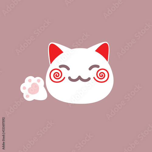Maneki neko vector illustration