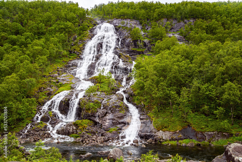 The mountain slopes