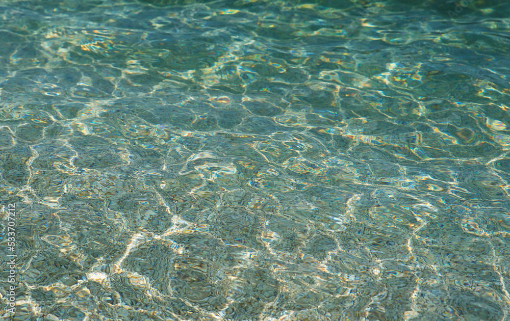 Obraz premium Blue water surface of the Adriatic sea.