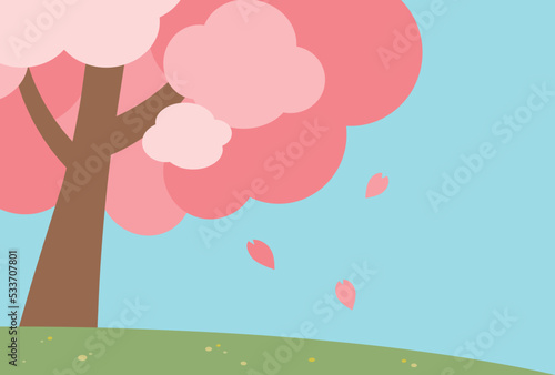 背景イラスト_桜の背景