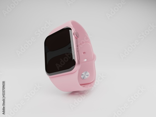 3d rendered smart watch for mockup