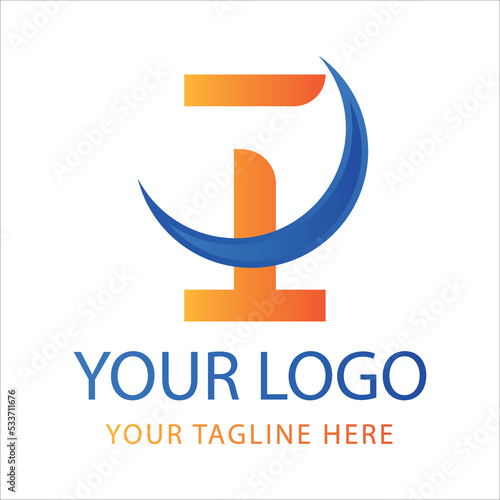 I Latter logo design, I logo initial logo concept, I Icon Design