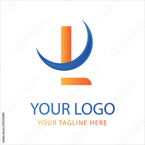 LLatter logo design, L logo initial logo concept, L Icon Design
