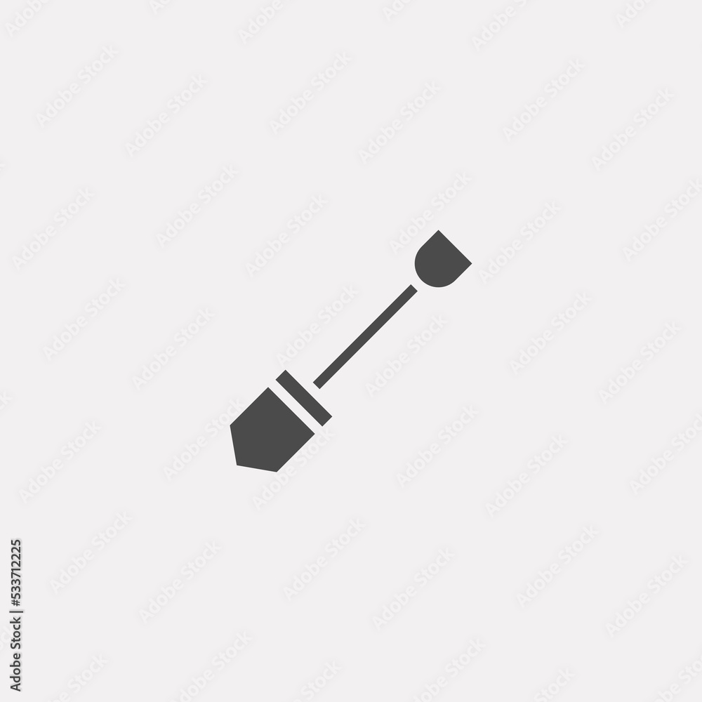 Shovel vector icon sign symbol