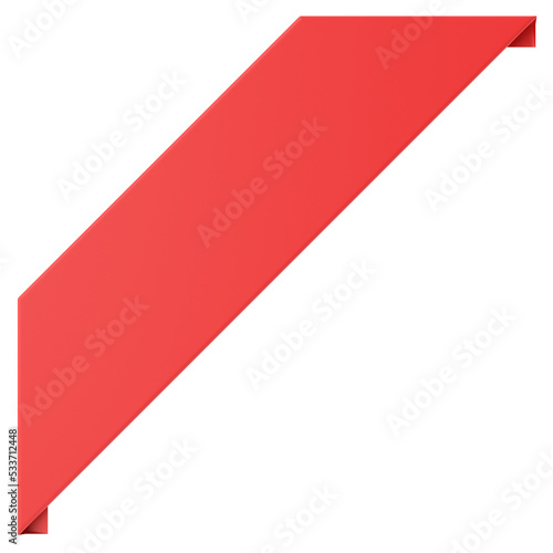 Free Download Corner tag. Corner label. 3D illustration. - GFXLoad