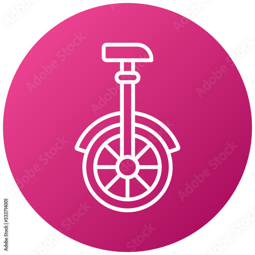 Monocycle Icon Style
