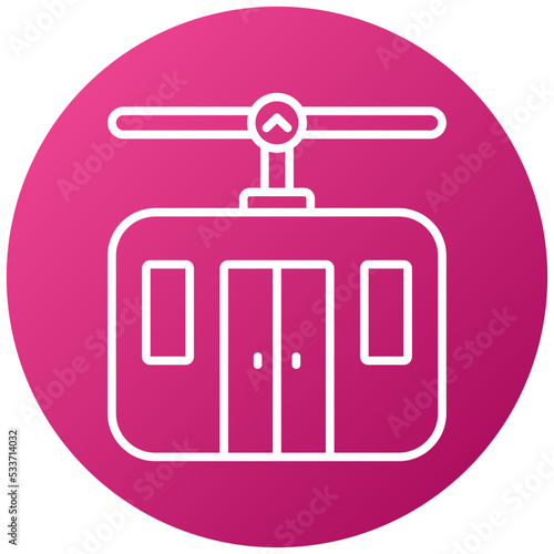 Cable Car Icon Style