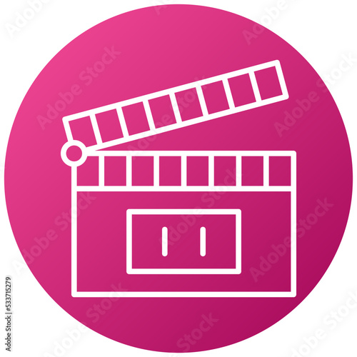 Clapperboard Icon Style