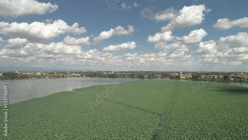 hyperlapse panoramico lago superiore manbtova
