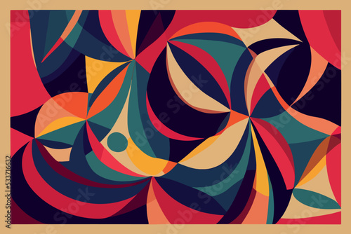 Illustration containing shades of color signifying different racial traits and skin color, defending human rights. Vector depiction of different races through lines of different types.
